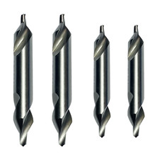 CNC QUALIT&Auml;T 4 x HSS Zentrierbohrer 2,50/3,15 mm DIN 333  Made in EU