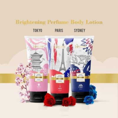 Hanasui Brightening Perfume Body Lotion All Variant 180ml US Free Tax