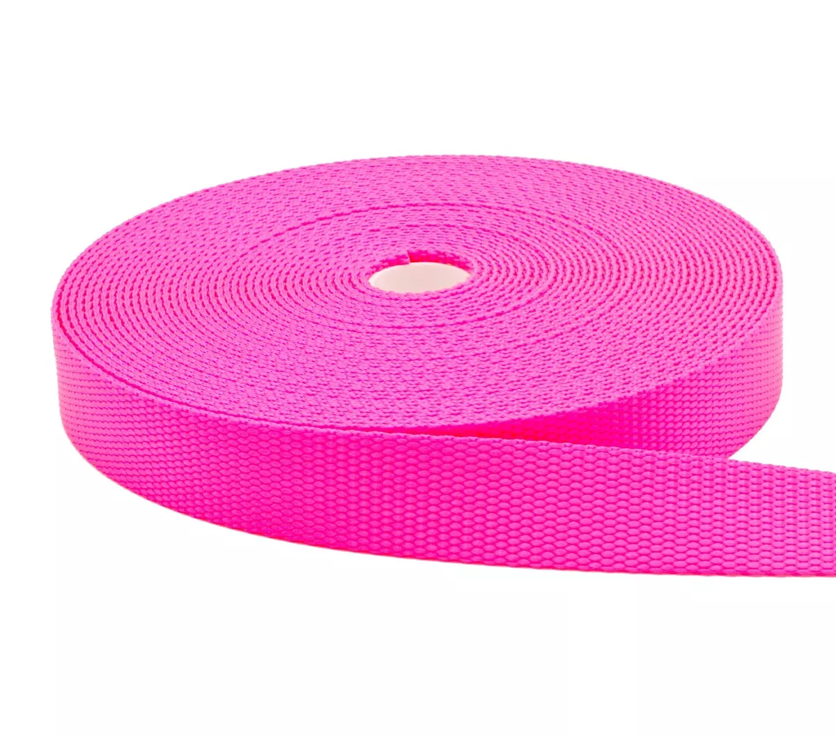 1 Inch Hot Pink Nylon Webbing 1 Width Medium Weight Nylon strap