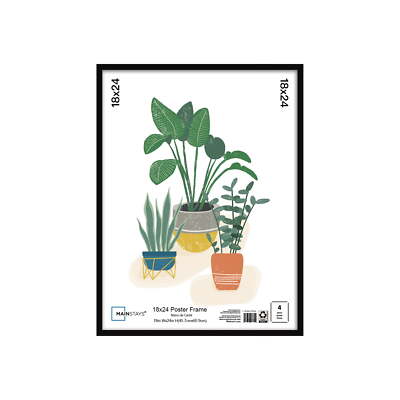Mainstays Basic Black 18'' x 24'' Framed Poster