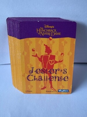JESTER'S CHALLENGE DISNEYs HUNCHBACK OF NOTRE DAME 20 Cards Active Role Game