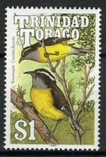 Trinidad & Tobago 1990, 1$ Bird wm8, VF MNH, Mi 613Y