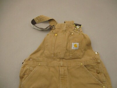 Carhartt Size 36x30 Men Beige Double Knee Zip Fly Pockets