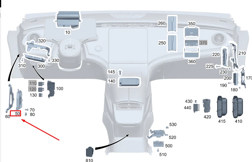 MB GLE W167 Signal Acquisition Actuation Module Control 