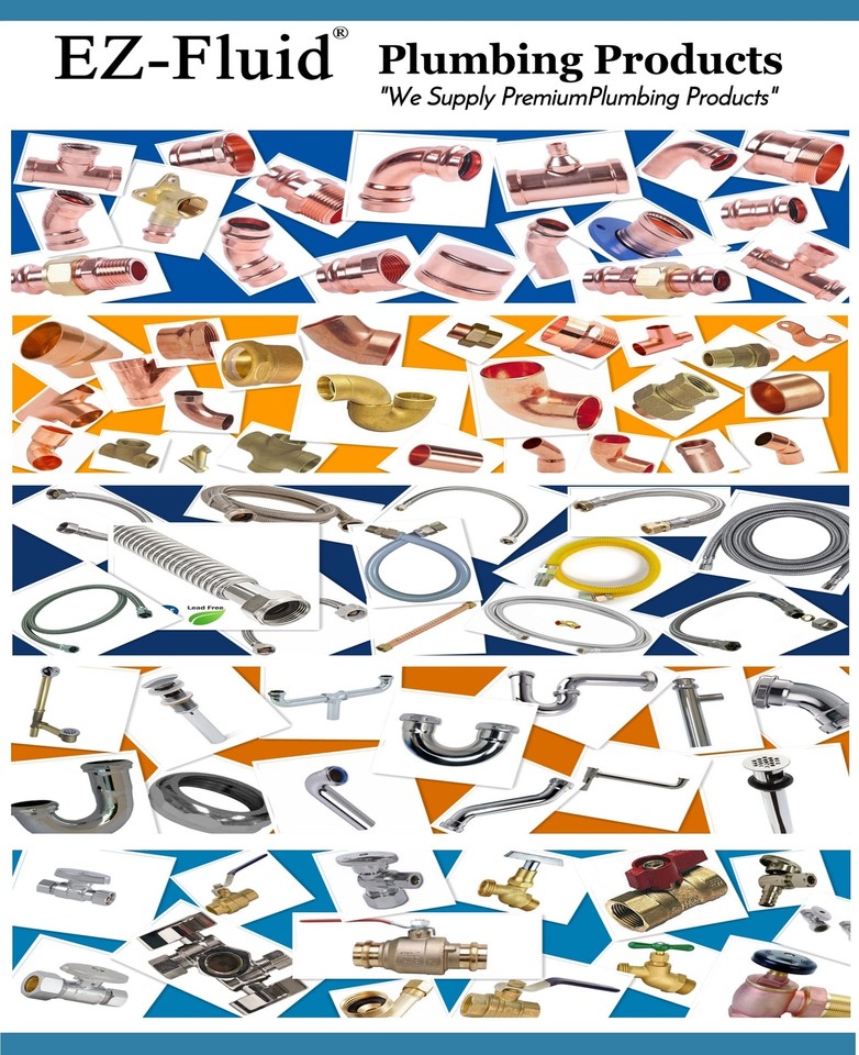 EZFluid 1Inch FIP x 3/4Inch FIP x 18Inch Corrugated Flexible