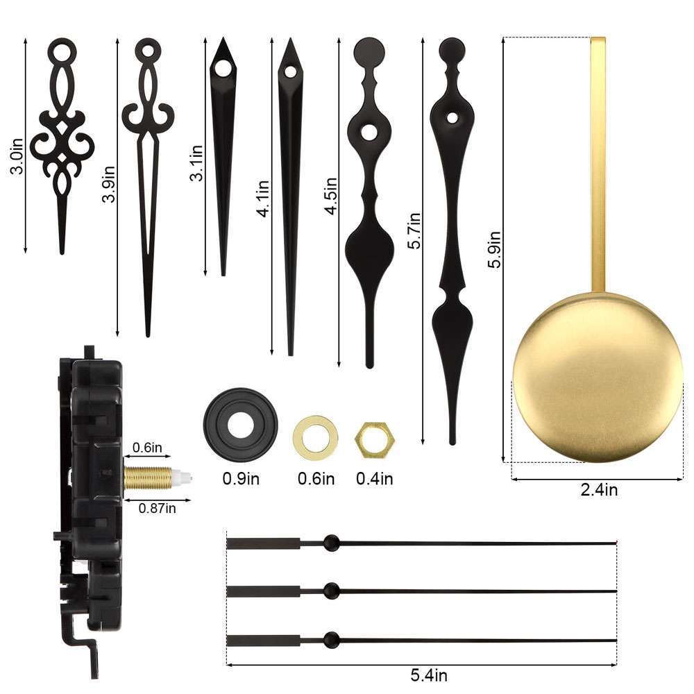 Quartz Wall Clock Pendulum Swing Movement Mechanism DIY Kit Chime ...