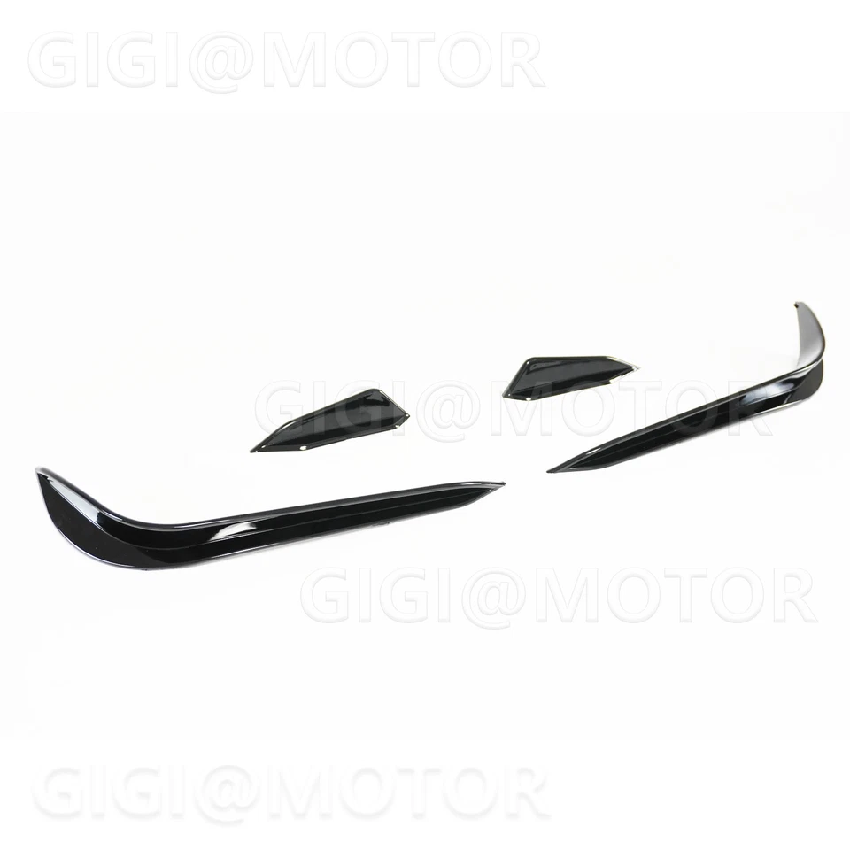 Parachoques delantero negro brillante para VW Golf GTI MK7 2015-2017 aletas Aero Winglet Canard Foto 2 de 4