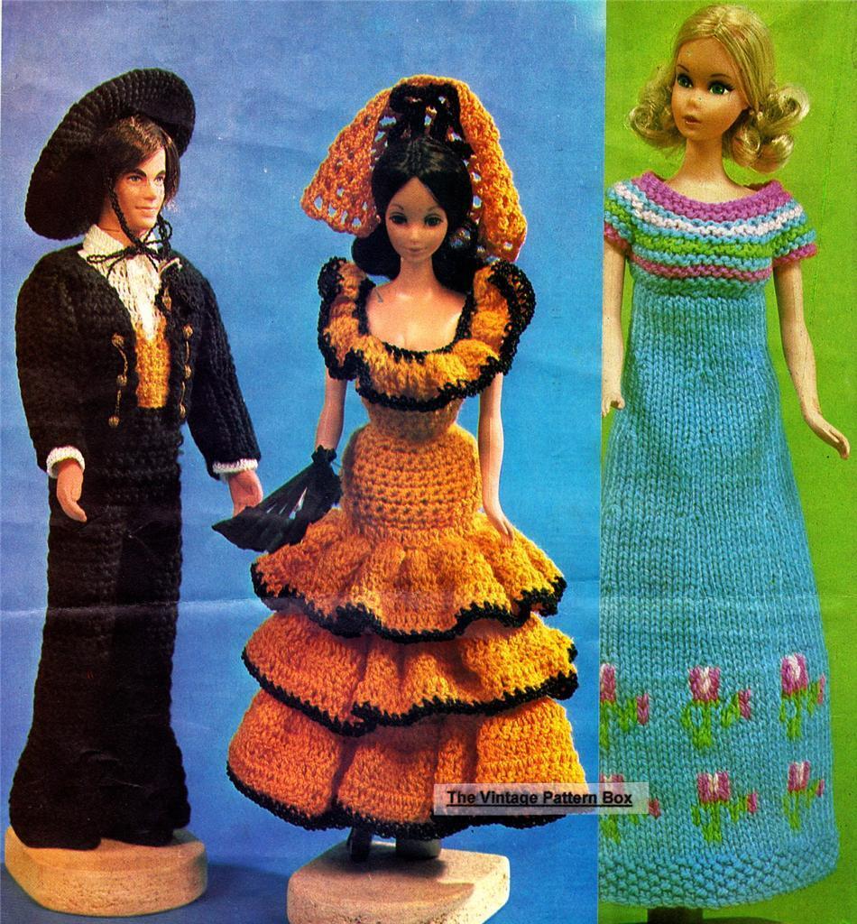 Crochet Easy Short Dress for Dolls (portuguese/spanish) 