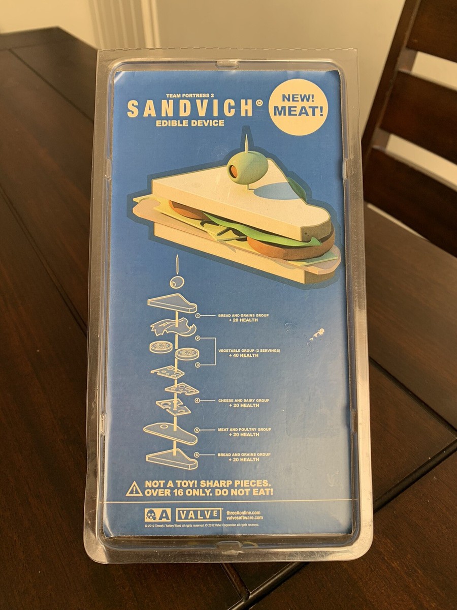 Team Fortress 2 Sandvich AshleyWood レプリカ SDCC Team Fortress 2 Vinyl Sandvich Valve ThreeA 3A TF2 2012