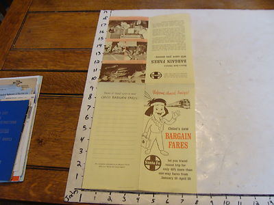 Vintage EISENBAHN Papier -- Chicos neue SCHNÄPPCHENPREISE --- SANTA FE Eisenbahn 1964 Broc