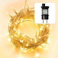 Hellum Led-Lichterkette 11,90M 120 Led's Warmweiß M. Timer IP44