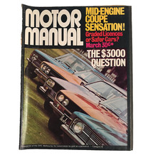 Motor Manual March 1973 No. 365 Car Magazine