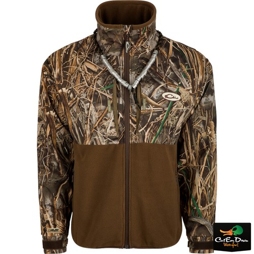 DRAKE WATERFOWL MST GUARDIAN EQWADER FLEX FLEECE FULL ZIP CAMO JACKET - Picture 8 of 11