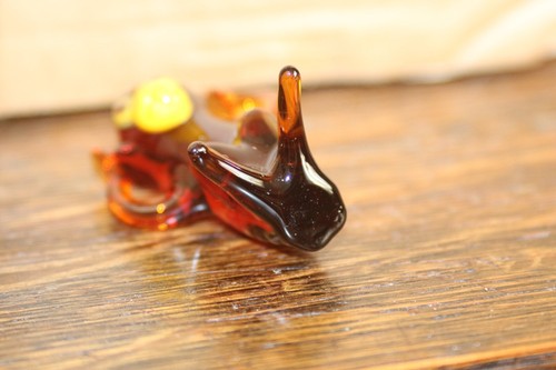 Kleine Vintage Kunst Glas Tier Figuren zur Auswahl Pinguin Marienkäfer Affe Bär etc - Bild 9 von 42