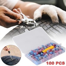 100Pcs Tire Repair Rubber Nails Tyre Puncture Repair Screws Kit with Screwdriver