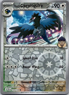 Hop's Corvisquire - Journey Together (NM) Reverse Holo 134/159