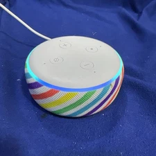 Amazon Echo Dot Kids Edition Smart Speaker with Alexa - Candy Cain