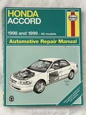 Haynes Honda Accord 1998 1999 All Models Automotive Repair Manual Book 42014