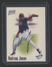 ANDREW JONES 1995 BEST RC AUTOGRAPH ERROR *BLANK BACK*  HOF  NEVER SEEN   RARE