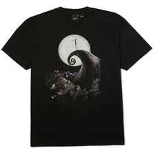 Huf X Nightmare Before Christmas Shirt Spiral Hill Black