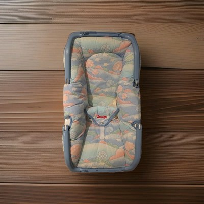 Vintage SNUGLI Pastel Baby/Reborn Carrier Infant Bounce And Cuddle Baby Seat