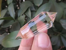 24 Sided VOGEL Style Natural  Clear QUARTZ CRYSTAL DT  POINT Healing 26.3g