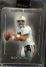 Dan Marino 1/1 Black Matte Metal Chrome Football Dolphins SSP Rare 1 Of 1