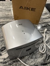 AIKE AK2630 Compact Hand Dryer 1400W 110V Silver Air Wiper, 2-Pin Plug