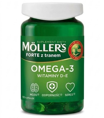 Möller's Forte 112 Kapseln mit Fischöl OMEGA-3, DHA, EPA   