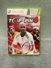 Top Spin 4 Microsoft Xbox 360 Tested Working Complete And In Good Condition