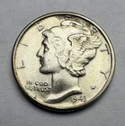 1943-D Mercury Dime, Frosty Choice Gem BU++ FB, Full Split Bands