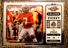 2023 CJ STROUD RC Panini OPTIC  ROOKIE / Silver Holo Ticket #2 OROY for Texans 