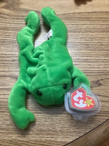 1993 Legs Frog Beanie Baby Tags PVC Super Rare Retired Vintage