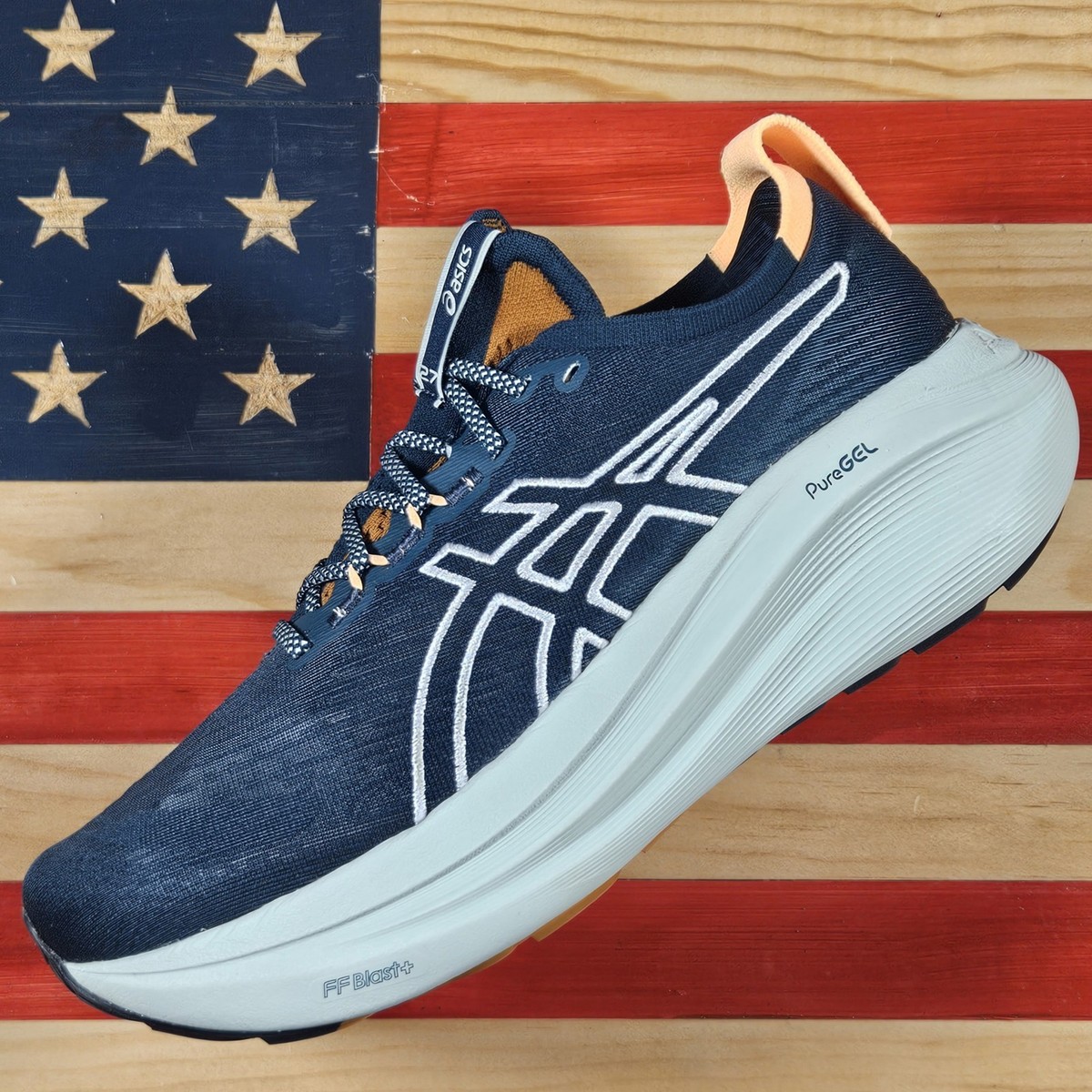 Asics Gel NIMBUS 27 TR TEAL GREEN Trail Running Shoe SAMPLE
