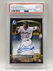 2025 Bowman Chrome Konnor Griffin Black XFractor Refractor Auto #/10 PSA 10 POP1