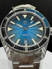 Zelos Horizons 43mm Automatic Mens Watch - Teal Dial New Bracelet