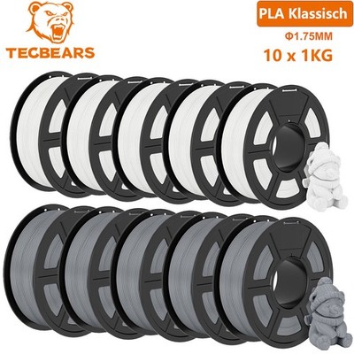 TECBEARS PLA Klassisch Hohe Geschwindigkeit 600mm/s 3D-Drucker-Filament 1KG