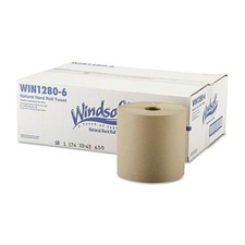 Windsoft Hardwound Roll Towels - Natural (6/Carton)