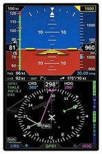 STICKER TABLEAU DE BORD BOUSSOLE AVION VITESSE AIRSPEED INDICATOR TZ066