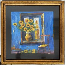 Vincent Van Gogh (Handmade) Oil On Canvas, Signed, Stamped & Framed Painting