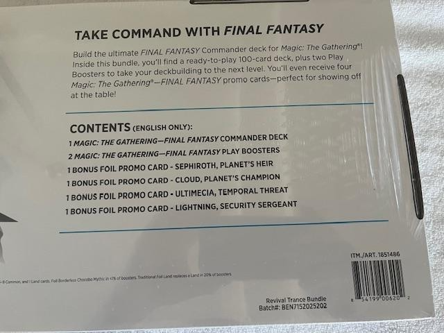 Magic The Gathering Final Fantasy Commander Deck Kit Costco EXCLUSIVE! |  eBay