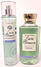 NEW Set Of 2 Bath and Body Works Costal Hydrangeas Shower Gel  Fragrance Mist