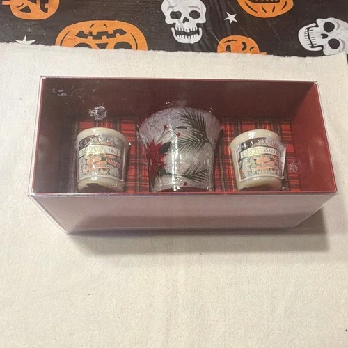 Yankee Votive Christmas Cookie Candle Vintage Set Brand New - product listing photo