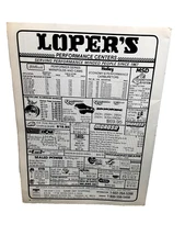 1987 Loper’s Performance Phoenix Arizona Print Ad Auto Speed Shop