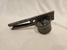 Antique Metal Potato Ricer Masher Food Mill Fruit Press Vintage
