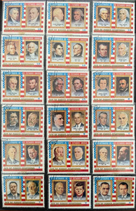 1976 Equatorial Guinea Stamp commemorate the US Bicentennial set of 18 CTO