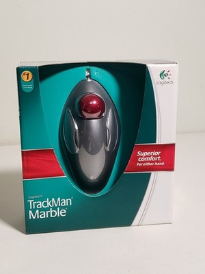 NEW Logitech TrackMan Marble Trackball Mouse USB 910-000806 NIB Sealed