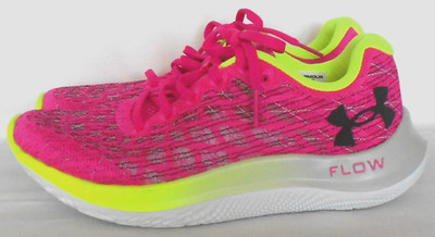 Under Armour, FLOW VELOCITI WIND 2, 37,5-37!, Laufschuh in PINK + Neongelb, NEU!