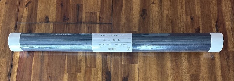 Rifle Paper Co. Navy Grasscloth Wallpaper One Bolt /Two Single Rolls New