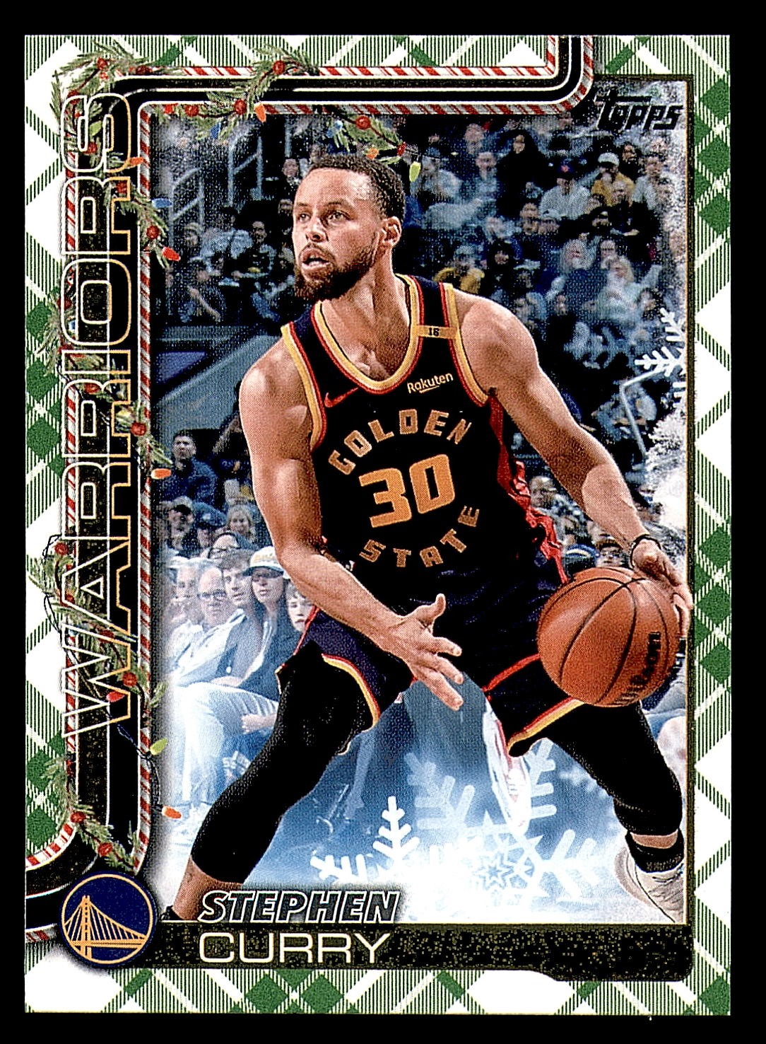 2025-26 Topps Holiday Plaid #H106 Stephen Curry Card